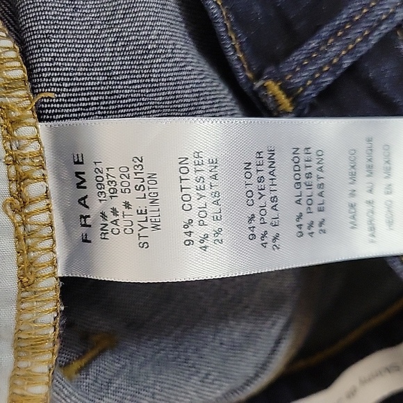 Frame Denim Women's Dark Blue Jeans Le Skinny de Jeanne sz 28 Wellington - Picture 5 of 5